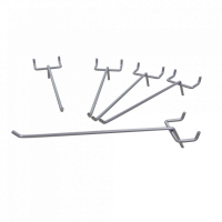 Крючок GAROPT для перфорированной панели / экрана верстака, 200мм (компл. 5 шт) gtppk200