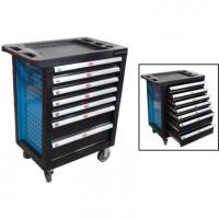 Тележка инструментальная 7-и полочная(синяя) с пластиковой защитой корпуса+2боковые перфорации,460х770х980(полки:65х400х530-5шт,140х400х530мм-2шт) rf-1141117b