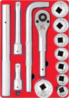Набор торцевых головок 3/4” с принадлежностями, ложемент, 13 предметов мастак 5-0062213