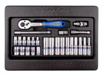 Набор торцевых головок 1/4 с принадлежностями,26 предметов king tony 9-2526mr