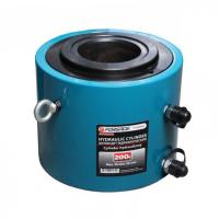 Цилиндр гидравлический двойного действия со сквозным отверстием в штоке200т(ход штока-100мм,Ø штока-191мм,Ø отв.-120мм,общий Ø-288мм, L-287мм, 700bar) f-yg200100ks