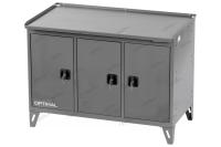 Верстак слесарный трехтумбовый, 3 серые створки nw303 7012/7015