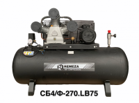 Компрессор поршневой 270.LB50 REMEZA (Белоруссия): 690 л/мин., 10 бар, ресивер 270 л., 4 кВт, 380В, габариты без упак. 1650x510x1150 мм, 180 кг. сб4/ф-270.lb50