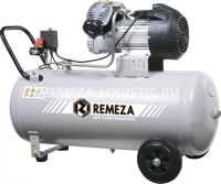 Компрессор поршневой с прямым приводом (бытовая серия) 100.J2047B REMEZA (Белоруссия): 400 л/мин., 8 бар, ресивер 100 л., 2,2 кВт, 220В, габариты без упак. 1080х490х805 мм, 74 кг. сб4/c-100.j2047b