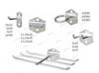Набор крючков для перфорированной панели 46шт