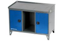 Верстак слесарный трехтумбовый, 2 синие створки nw302 7012/5005