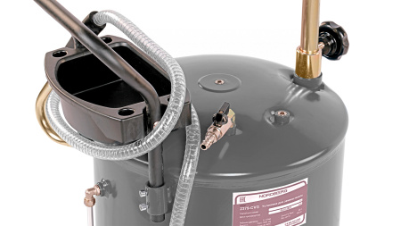 Установка для сбора масла пневматическая, 65 л, серая 2379-cvg