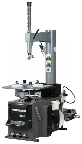 Станок шиномонтажный полуавтомат, двухскоростной, усиленный отжим, 380 В, серый 4639,5