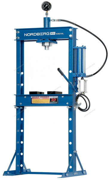 Гидравлический пресс, 20 т, разборная рама n3621al