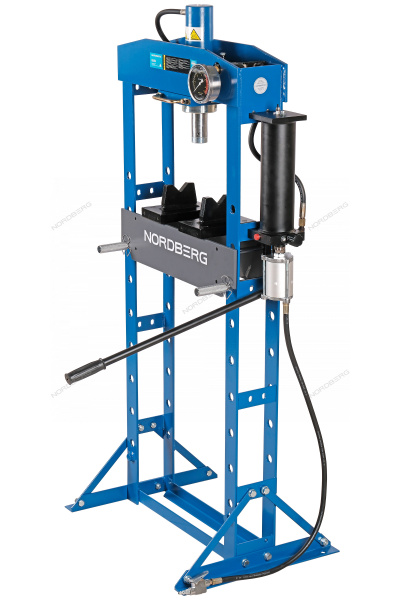 Гидравлический пресс, 20 т, ручной и пневмопривод n3620a