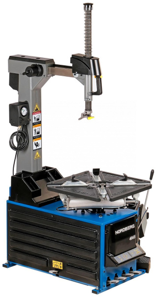 Станок шиномонтажный автомат, двухскоростной, стол с накладками, 380 В, синий 4643(b)