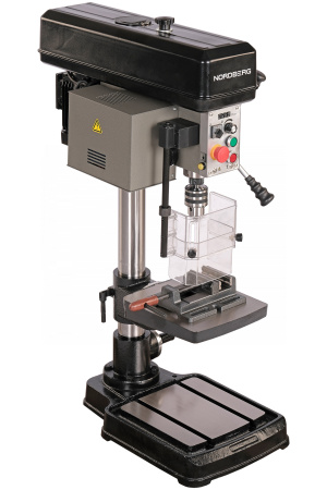 Станок сверлильный профессиональный (750 Вт, 20 мм, вариатор скорости, нарезание резьбы, тиски) nd2053pv