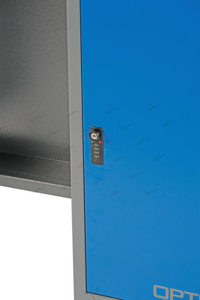 Верстак слесарный однотумбовый, 1 синяя створка nw101 7012/5005