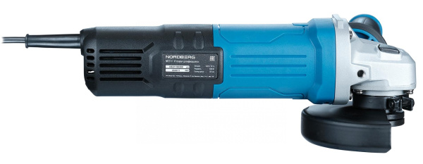 Угловая шлифмашина с регулировкой оборотов, 125 мм, 1050 Вт ne211