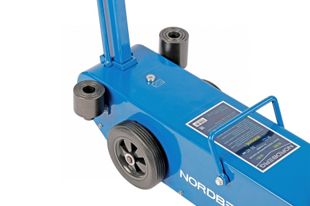 Домкрат пневмогидравлический подкатной двухштоковый, 40/80 т n33802