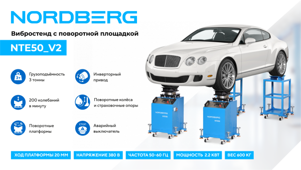 Люфт-детектор для диагностики подвески с поворотной площадкой nte50_v2