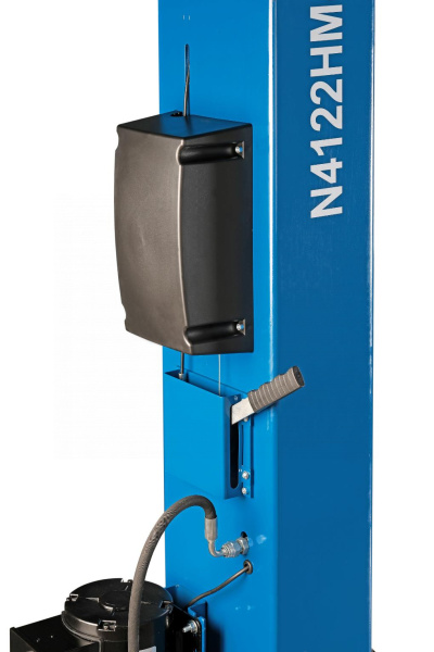 Подъемник двухстоечный 4 т, верхняя синхронизация, снятие со стопоров с одной колонны, 380 В, синий n4122hm-4g