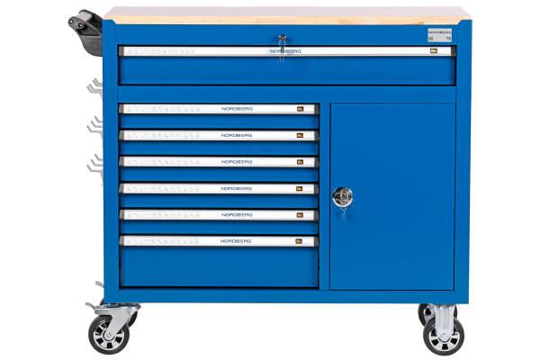 Тележка инструментальная, 7 выдвижных ящиков t8