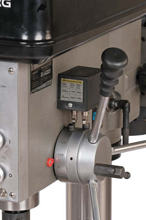 Станок сверлильный профессиональный (1100 Вт, 25 мм, вариатор скорости, нарезание резьбы, тиски) nd2554pv