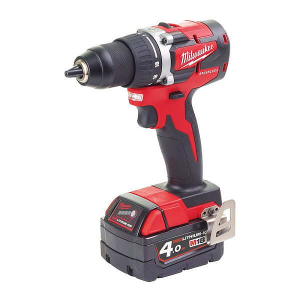 Аккумуляторная дрель-шуруповерт, Milwaukee, M18 CBLDD-402C, 4933464539 203348