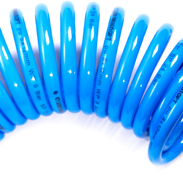 HS081210 воздушный шланг спиральный 08/12 мм 10 метров hs081210