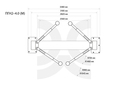 Подъёмник 2-х стоечный 4.0т, ПГН2-4.0(М) 220В пгн2-4.0 (м) 220в