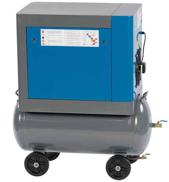 Компрессор винтовой, 4,0 кВт, ресивер 160 л, 10 бар, 510 л/мин nca7.5r