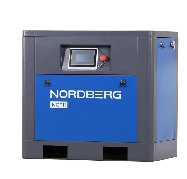 Компрессор винтовой, 7,5 кВт, 10 бар, 960 л/мин, c частотным преобразователем, без ресивера ncf11