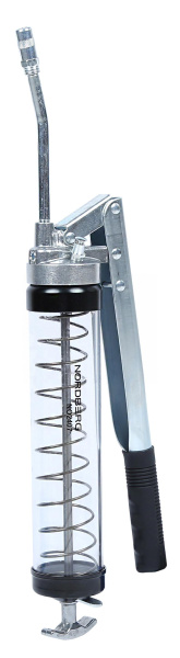 Шприц двухплунжерный для густой смазки с прозрачной тубой, 400 мл no2407