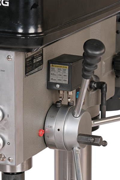 Станок сверлильный профессиональный (1100 Вт, 25 мм, вариатор скорости, нарезание резьбы, тиски) nd2554pv