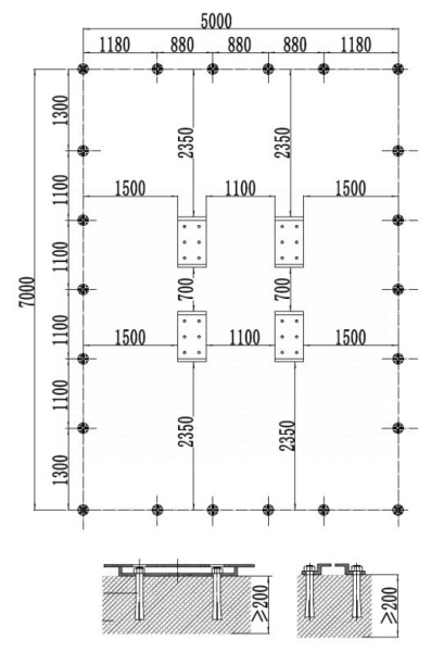 Стапель напольный без платформы bas14e