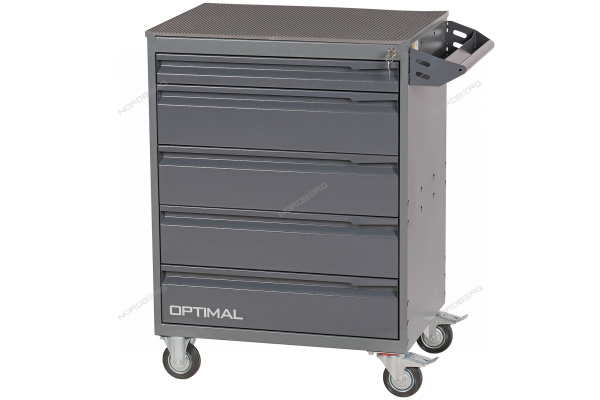 Тележка OPTIMAL 5 выдвижных ящиков с набором инструментов TOLSEN BOXER, 157 предметов nt215 7012/7015+tt85415-157