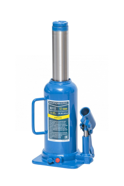 Домкрат бутылочный, 12 т n3112