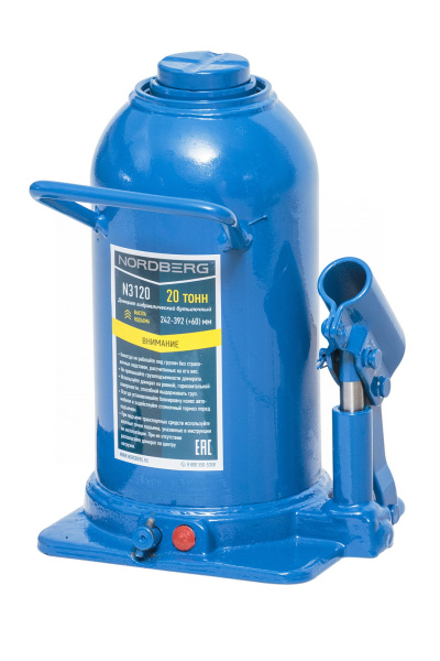Домкрат бутылочный, 20 т n3120