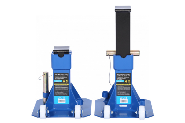Подставка страховочная c колесами для перемещения, 22 т (комплект 2 шт.) n3022w