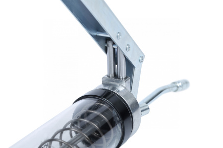 Шприц двухплунжерный для густой смазки с прозрачной тубой, 400 мл no2407