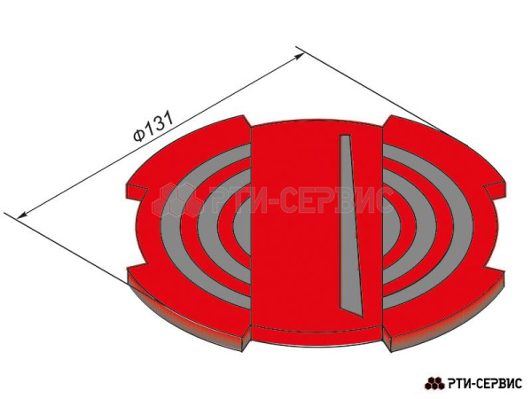 Накладка резиновая на домкрат подкатной ø106 h18 1003