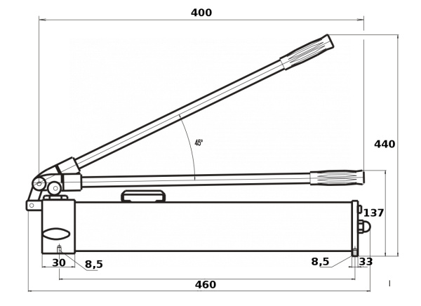 Насос гидравлический для растяжки стапеля 10 и 20 тонн вм-04