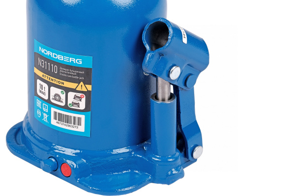 Домкрат бутылочный двухштоковый, 10 т n31110