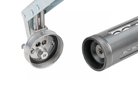 Шприц двухплунжерный для густой смазки с окнами в тубе, 400 мл no2406