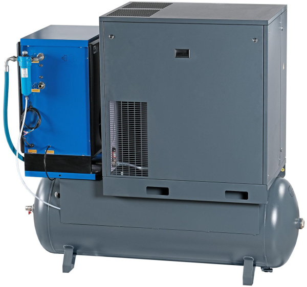 Компрессор винтовой, 15 кВт, 10 бар, 2100 л/мин, ресивер 500 л, осушитель ncs500/2100-10d