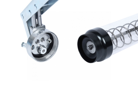 Шприц двухплунжерный для густой смазки с прозрачной тубой, 400 мл no2407