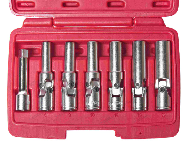 Набор съемников свечей накаливания для дизельных двигателей 3/8inch (Дюйм) 8-16мм, 7 предметов jtc-4737