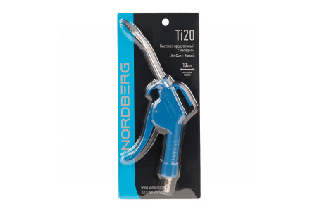 Продувочный пистолет пластиковый, сопло 10 см ti20