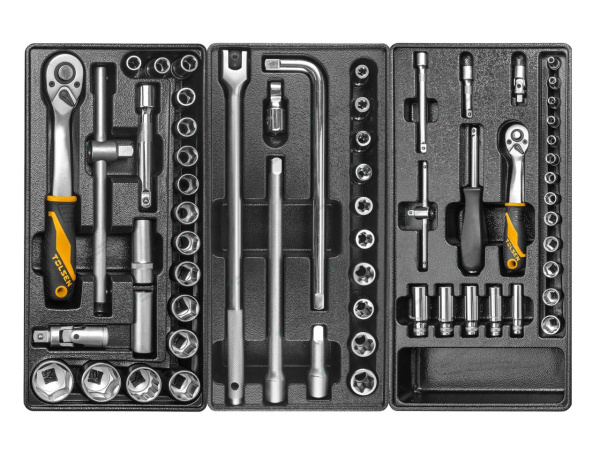 Набор инструментов inch (Дюйм)BOXERinch (Дюйм) для тележки, 12 ложементов, 157 предметов tt85415-157