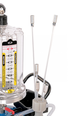 Установка для сбора масла пневматическая, 65 л, синяя 2379b