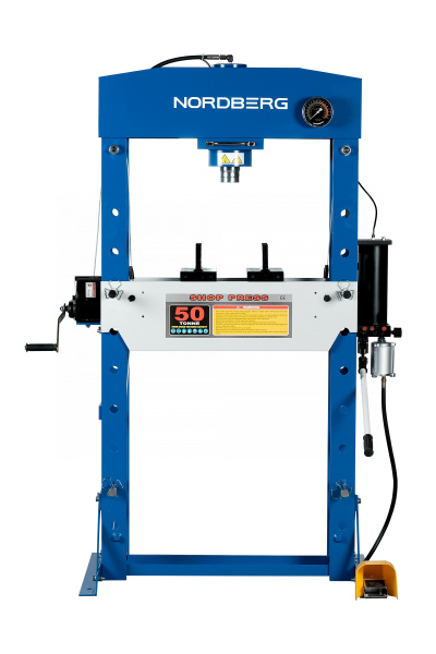 Пресс гидравлический, 50 т, пневмоуправление n3650a