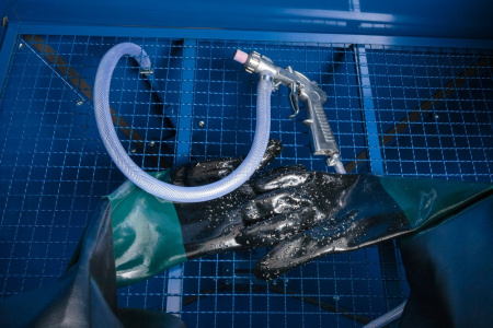 Камера пескоструйная, фронтальная загрузка, 220 л ns2