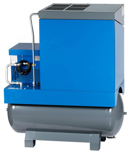 Компрессор винтовой, 11 кВт, ресивер 500 л, 10 бар, 1450 л/мин, осушитель nca15rd