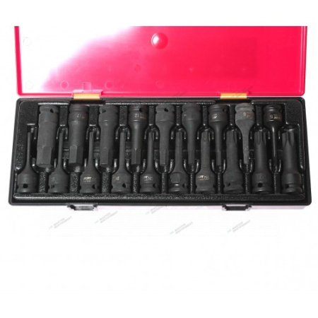 Набор головок торцевых 1/2inch (Дюйм) TORX, HEX ударных в кейсе 19шт. jtc-k4191